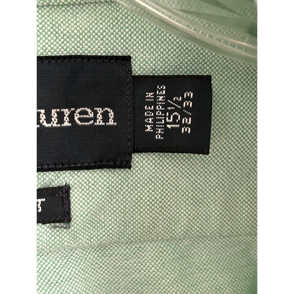 Lauren Ralph Lauren Dress Shirt Green Classic Fit men's size 15.5 32/33 - Picture 5 of 12